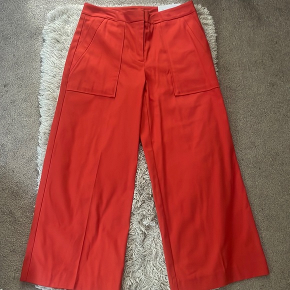 Ann Taylor Factory Pants - NWT Ann Taylor Factory size 4 the wide leg crop in orange